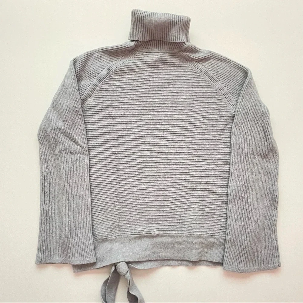 Simply Vera Vera Wang Women’s Side-Tie Ribbed Turtleneck Fall Winter Sweater